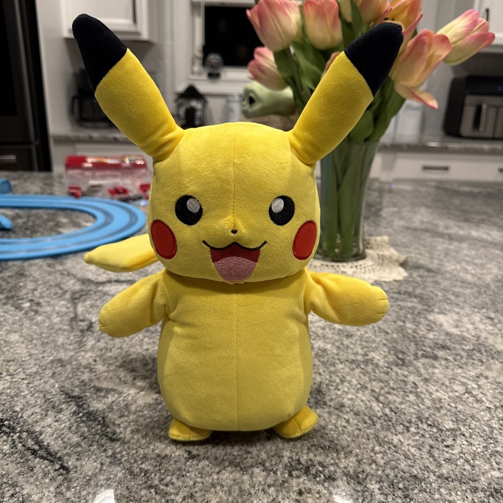 Pokemon Pikachu Talking & Light Up Power 13" Plush Stuff Animal Toy WCT 2018 b1